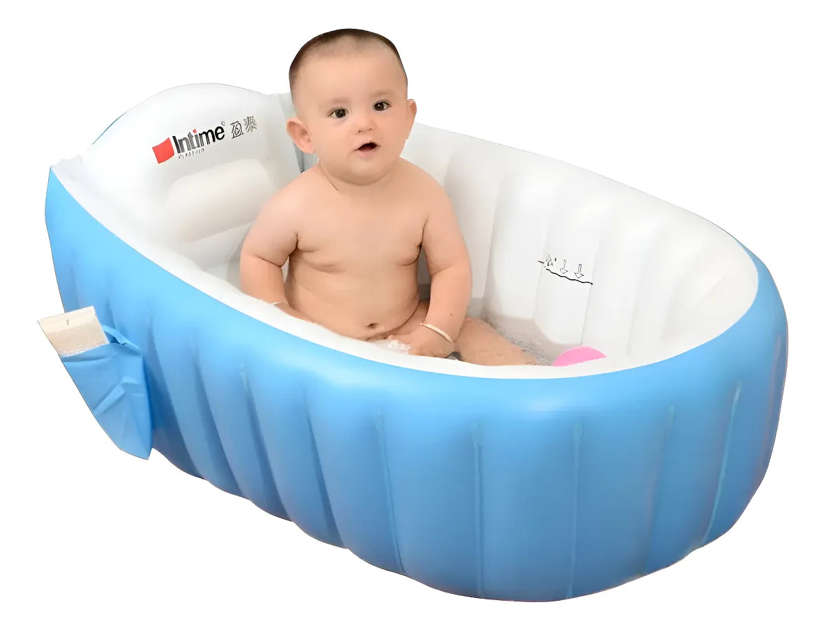 Tina Piscina Inflable Bebes Soporte Espaldar Antideslizante Diseño