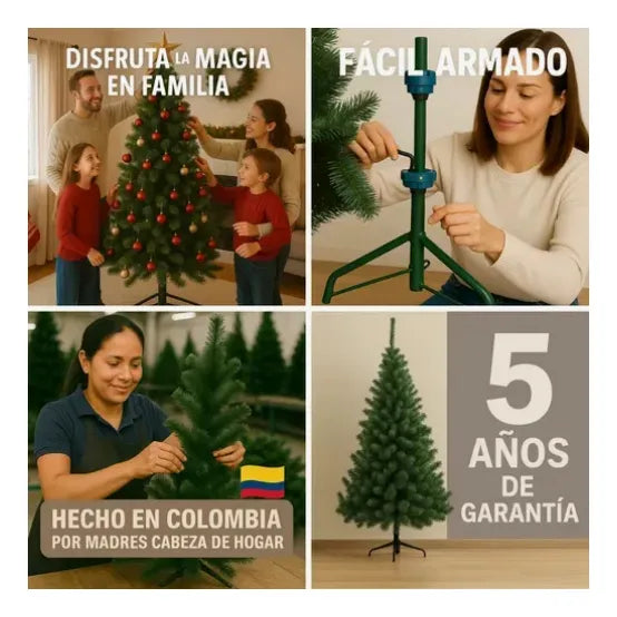 Árbol De Navidad, Pino Roma. De 2 Mtrs. Verde