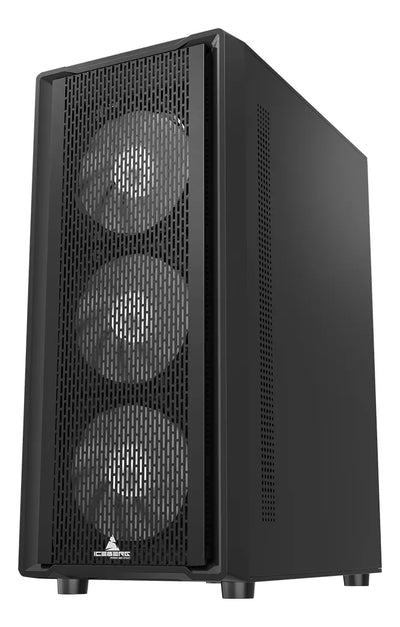 Gabinete Gamer Iceberg Flow C Dark Edition 6 Fans No Led Negro