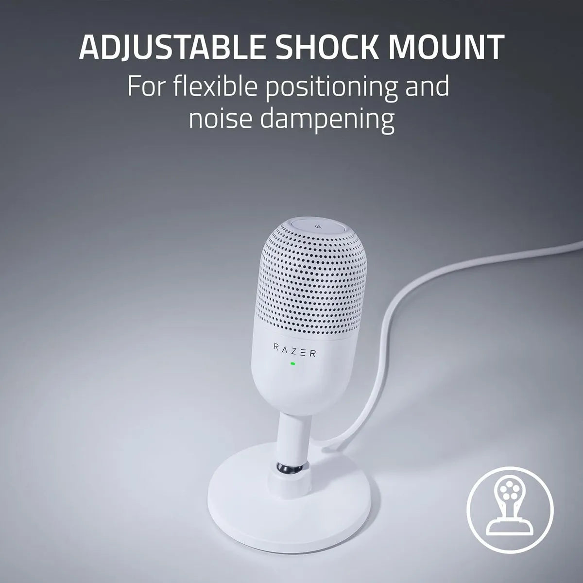 Micrófono Razer Seiren V3 Mini Ultra Compacto Usb Color Blanco
