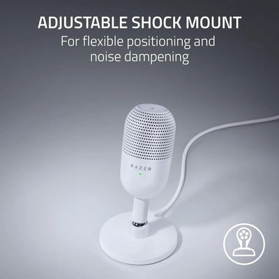 Micrófono Razer Seiren V3 Mini Ultra Compacto Usb Color Blanco