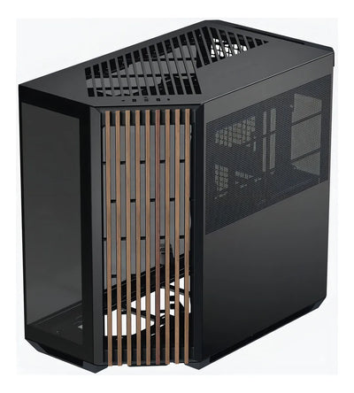 Gabinete Gamer Apnx V1 Negro Wood V1-w-bk-v1 Alta Gama