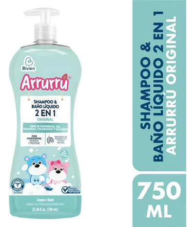 Shampoo & Baño Líquido Arrurrú - mL a $36