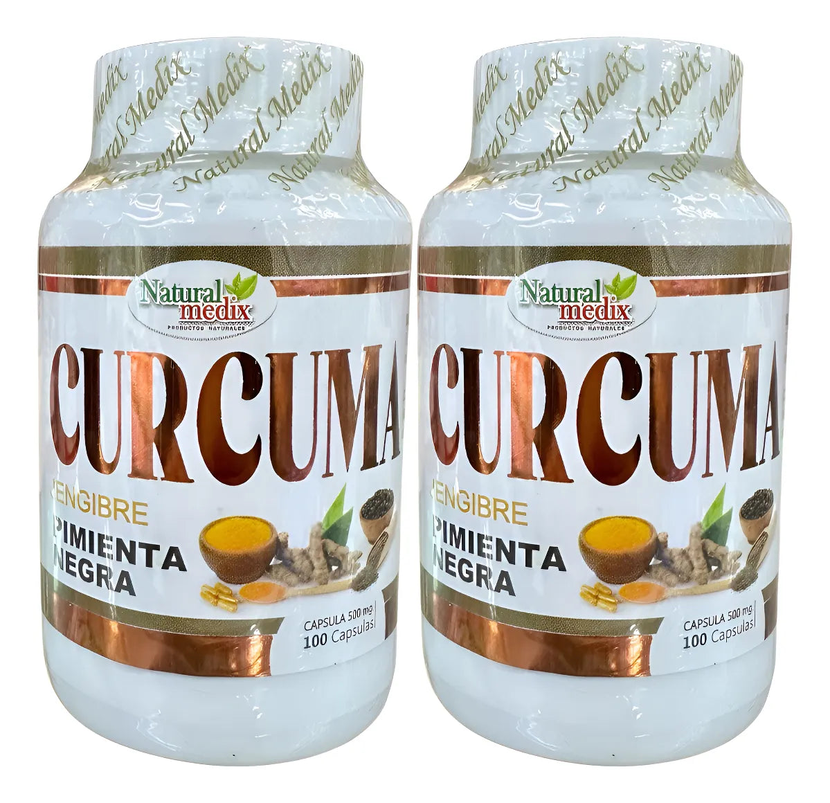 Cúrcuma En Capsulas X2 + Regalo - Sin Sabor