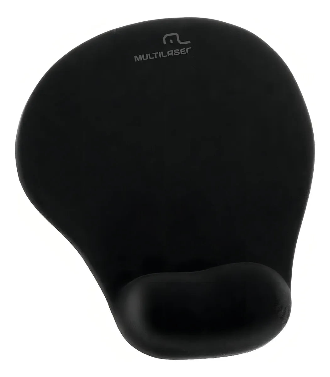 Mouse pad multilaser ac024 reposa muñecas gel color negro