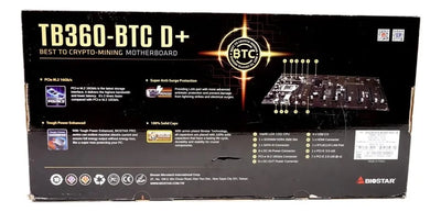 Placa Motherboard Biostar Tb360-btc D+ Lga1151 Criptomonedas Negro