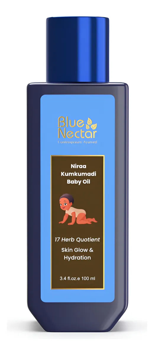 Blue Nectar Aceite De Bebé Con Aceite Puro De Kumkumadi Pa.