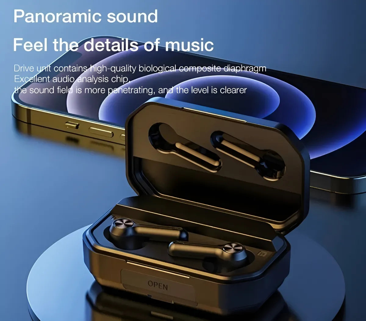 Audífonos In-ear Inalámbricos Lenovo Livepods Lp3 Pro Color Negro