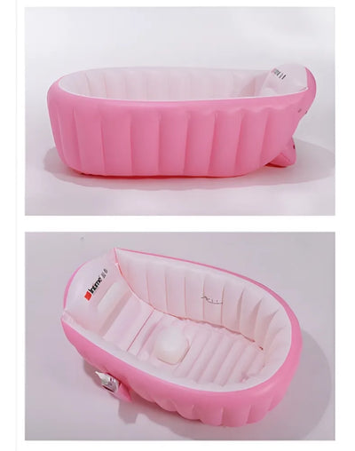 Tina Bañera Inflable Portátil Pink Color Rosa