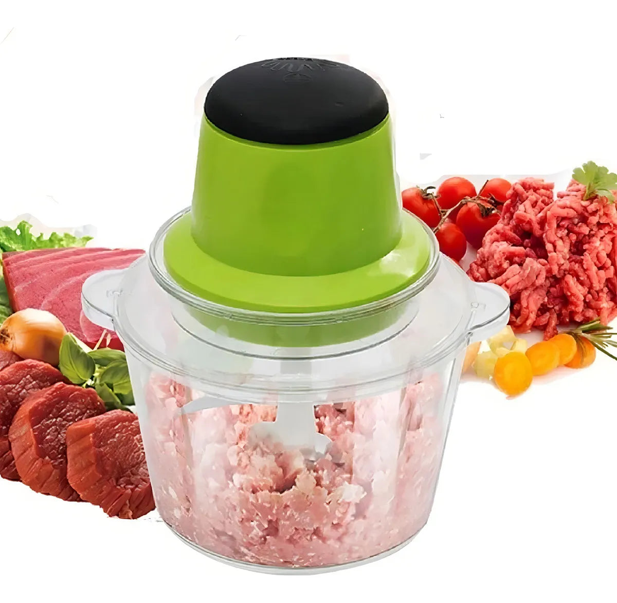 Picatodo Procesador De Alimentos Eléctrico 200 W Color Verde