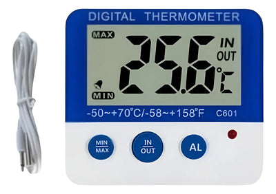 Termómetro Nevera Digital Imán Refrigeración In/out Alarma