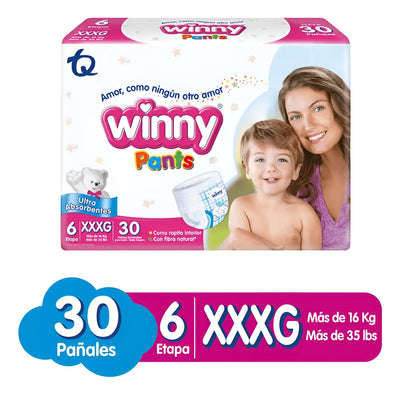 Pañal Winny Pants Etapa 6 X30 Extra Extra Extra Grande (xxxg) Sin Género