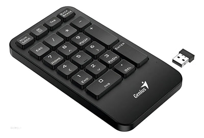 Teclado Numerico Inalambrico Para Pc O Notebook Genius 1000 Teclado Negro Idioma Español Latinoamérica