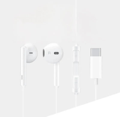 Audifonos Premium Tipo C Compatible Con Con Huawei Cm33 Blanco