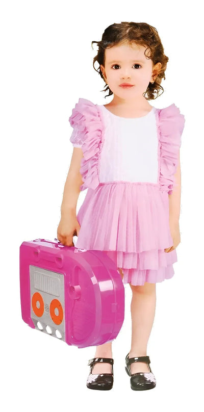 Cocina Infantil Kitchen Little Modelo 008-921A Rosa Con Luz Sonido Accesorios