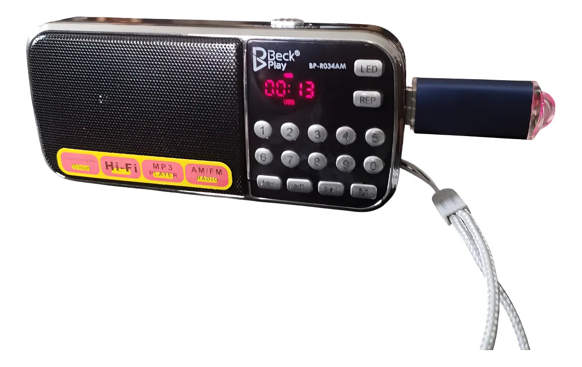Radio Bolsillo Digital Recargable Am Fm Usb Mp3 Sonido Hi Fi