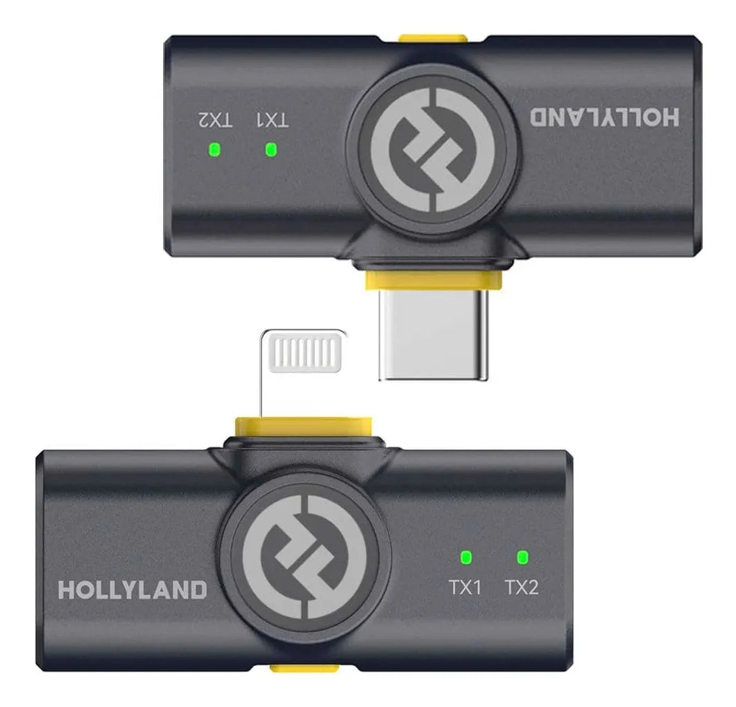 Micrófonos Inalámbricos Hollyland Lark M2 Duo Combo Negro