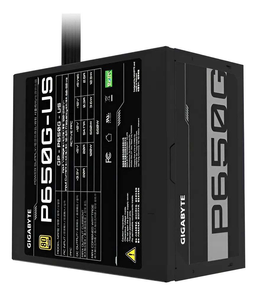 Fuente de poder para PC Gigabyte Gp-P650g-Us 650W
