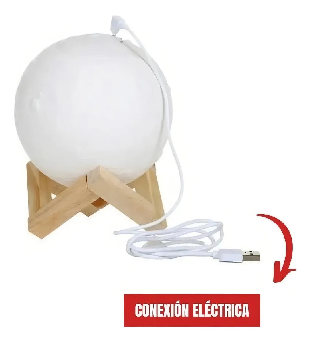 Humidificador 3d Moonlight Luna Humidifcador con voltaje de segun disponibilidad