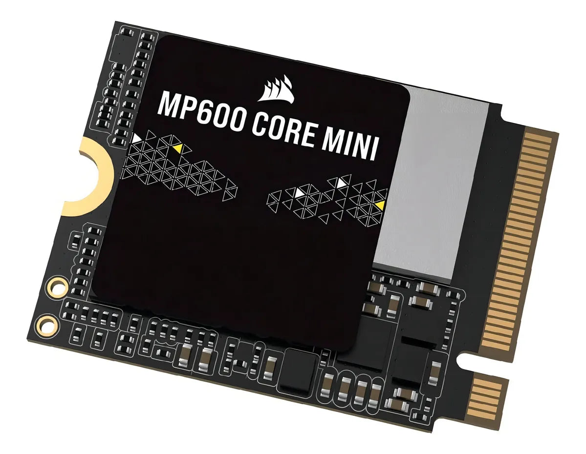 Corsair Mp600 Mini Pro 2 TB Nvme Pcie X4 Gen4 SSD 2 M.2 2230 SSD de hasta 5000 MB/s de lectura, escritura secuencial máxima de hasta 3800 Mbps CSSD-F2000 Gbmp600 Color negro