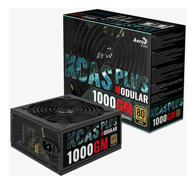 Fuente De Poder Aerocool Kcas Plus Gm 1000w 80 Plus Gold Negro