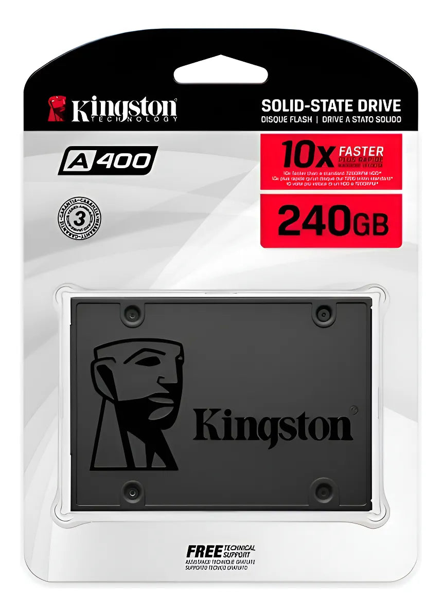 Unidad Estado Solido A400 De 240gb Kingston Negro