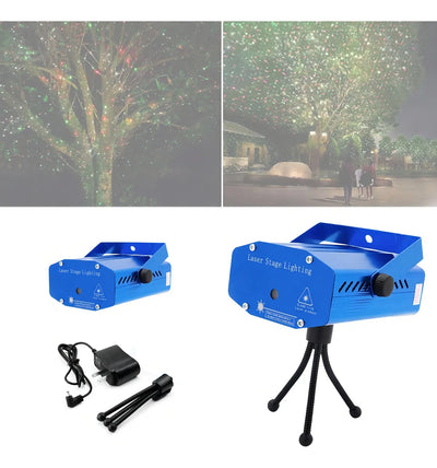 Foco Reflector Con Diseño Navideño, Proyector Navideño, Luz Audífonos