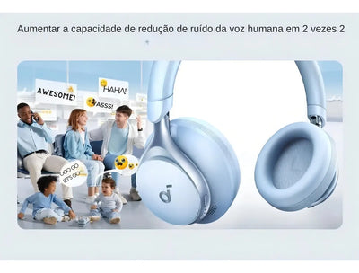 Auriculares Anker Soundcore Space One, color blanco claro