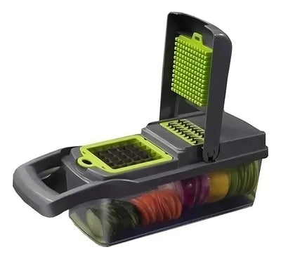 Mandolina Cortador Verduras Multi Picador Vegetales 15 En 1 Verde