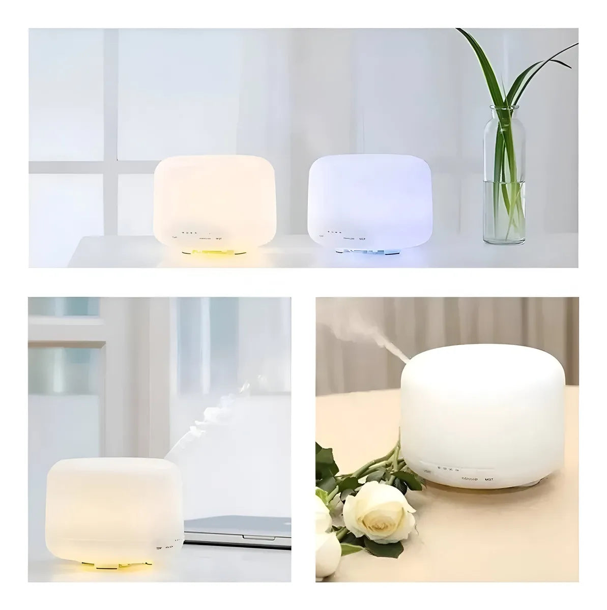 Humidificador Aromatizador Con Difusor De Aire Ultrasónico D - Blanco