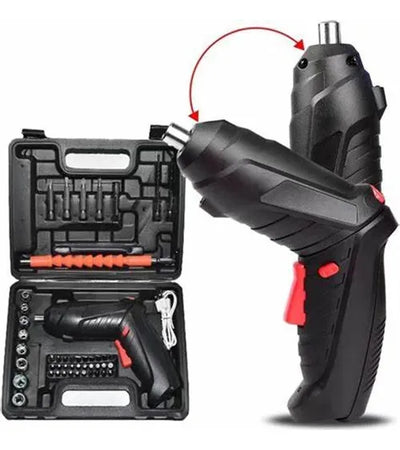 Destornillador Inalambrico Electrico 47 En 1 Recargable - Negro - 50