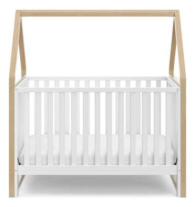 Storkcraft Orchard - Cuna Convertible 5 En 1 Blanco Con Ma. Color Negro