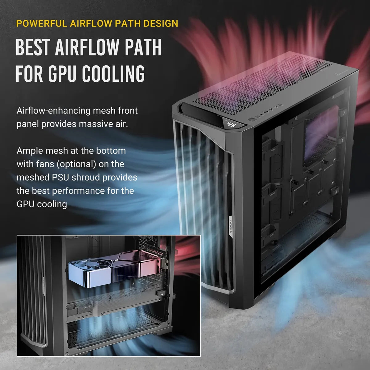 Antec Rendimiento De 1 Pie Torre Completa Rtx40 Totalmente