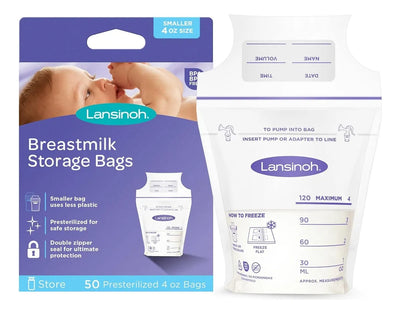 50 Bolsas Recolectoras Almacenar Leche Materna Lansinoh