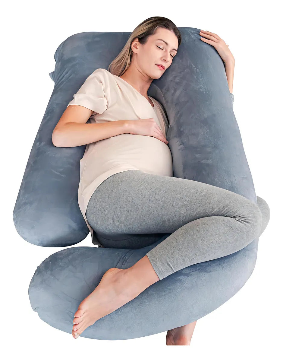 Almohada De Embarazo Cute Castle 144 Cm Gris Suave