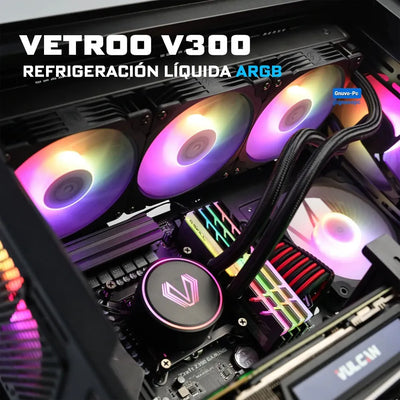 Refrigeracion Liquida Vetroo 360 Lga 1700 Am5 Negro Argb Pc