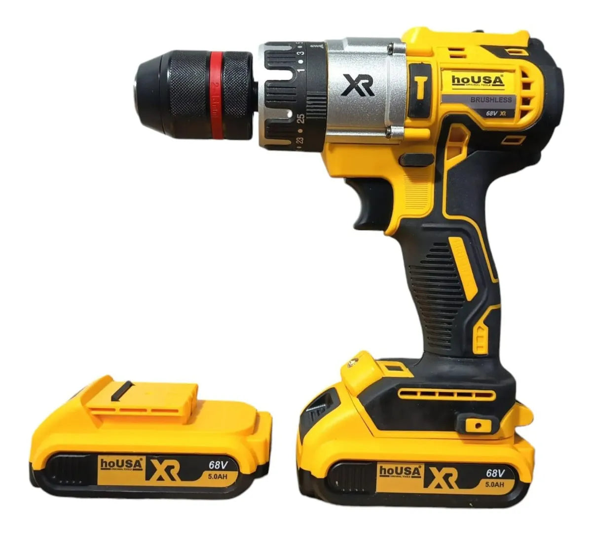 Taladro Inalambrico De 68v Poderoso Eficaz Tipo Industrial - Amarillo - 50/60