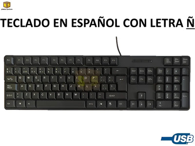 Teclado Antelope Conexión Usb Plug And Play, Tj-818 Negro