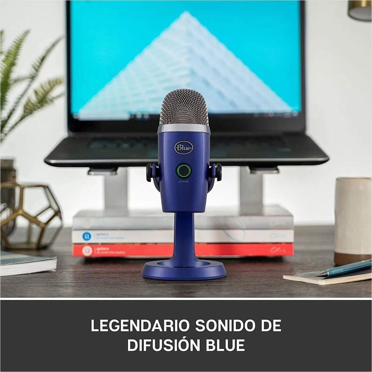 Micrófono Blue Yeti Nano Condensador Omnidireccional color vivid blueS