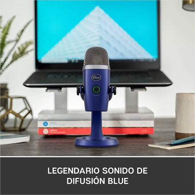 Micrófono Blue Yeti Nano Condensador Omnidireccional color vivid blueS