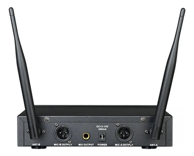 Microfonos Inalambricos Doble Takstar Ts3310 100mt 100ch Uhf Negro