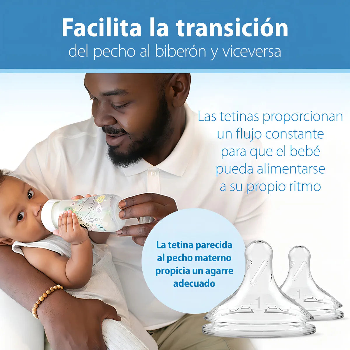 Tetero Dr Brown Boca Ancha 9 Oz Nivel 1 Decorado Oceano Color Rosa Pálido