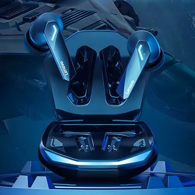 Auriculares Bluetooth Lenovo Gm2 Pro Gamer de baja latencia para deportes electrónicos 5.3, color negro, color claro, azul