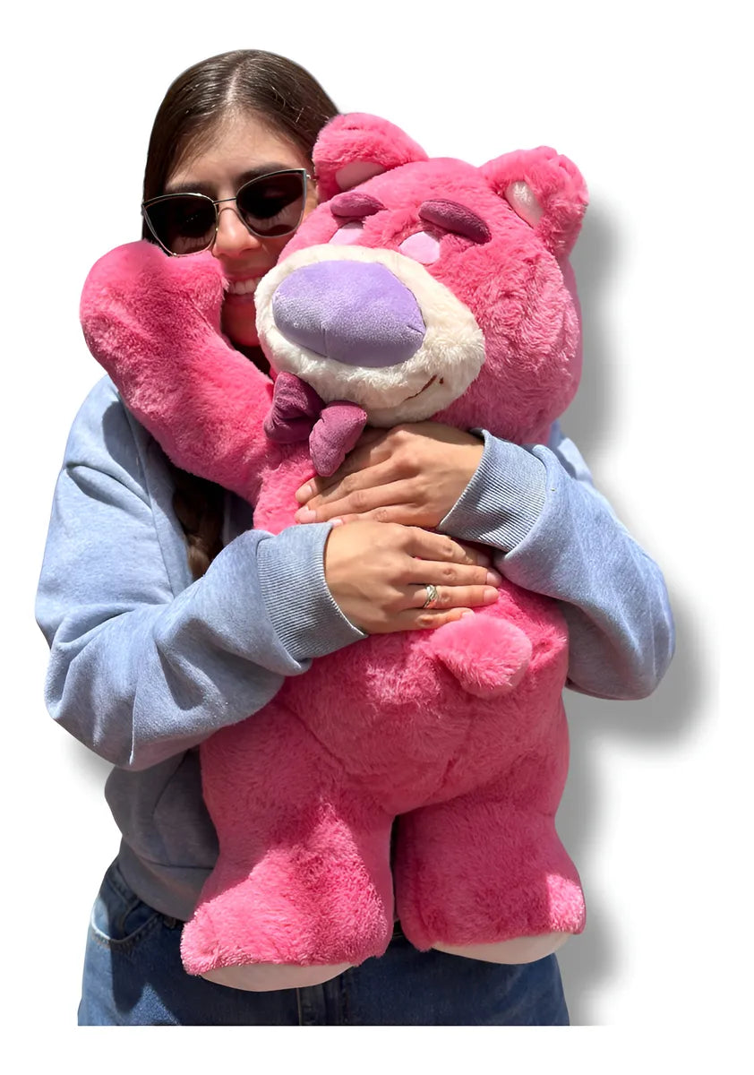 Peluche Oso Lotso Dormilón Acostado Grande 65cm Morado