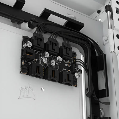 Gabinete Corsair Icue 5000x Rgb Blanco Vidrio Templado Atx