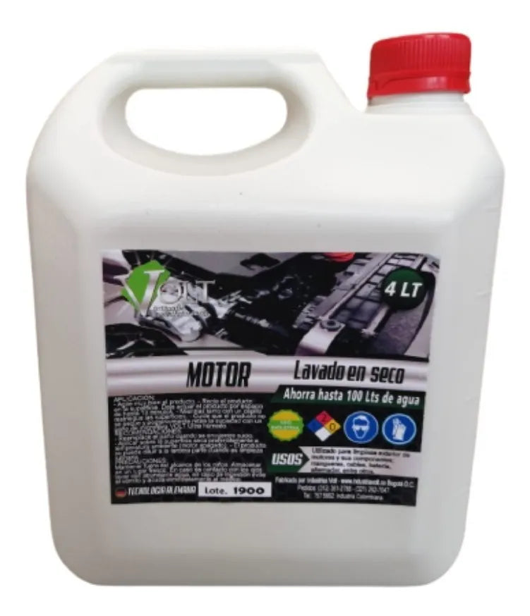 Lava Motor En Seco /sin Enjuague Galon