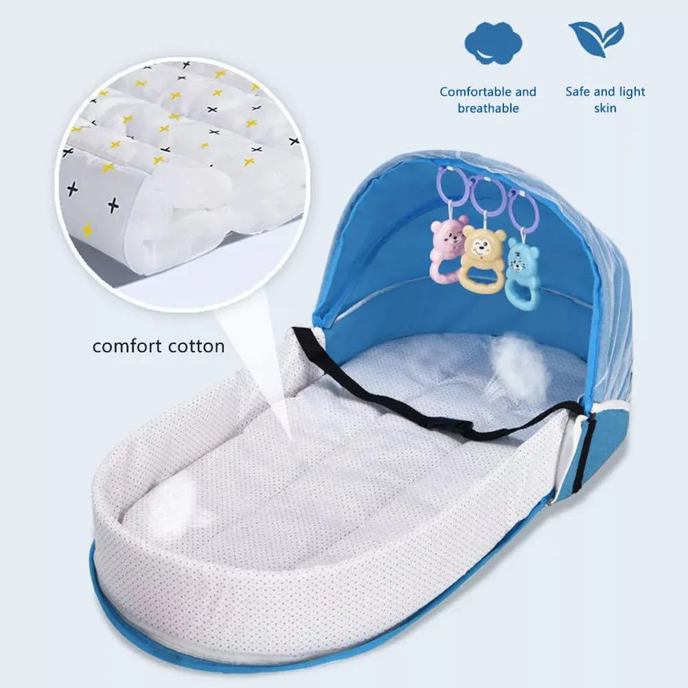 Mosquitero Cuna Bebe Moises Plegable Maleta Viajes Portatil