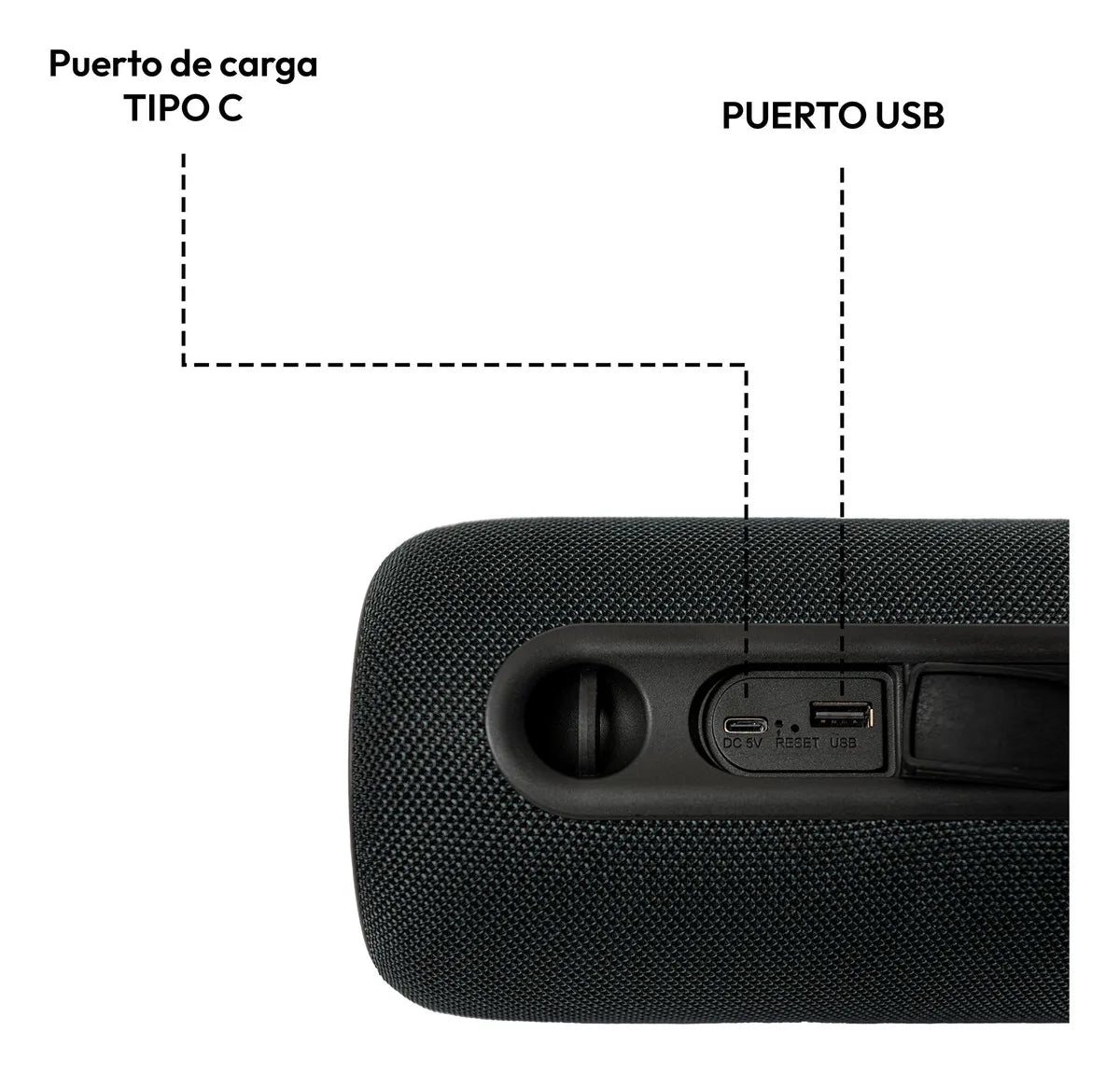 Parlante Portatil Bluetooth 15W Sc15 Challenger Color Negro