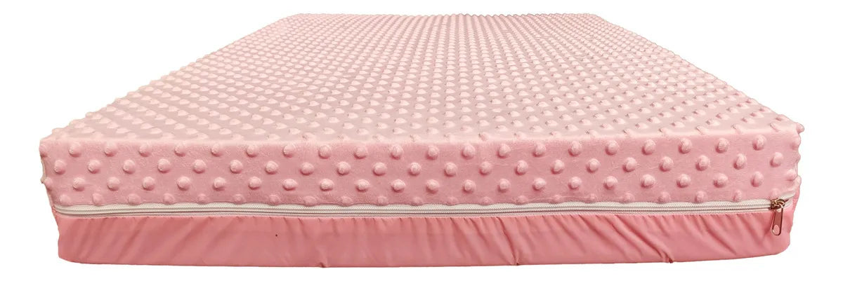 Colchoneta Cuna Corral Bebés O Mascota 100 X 70cm Color Rosado