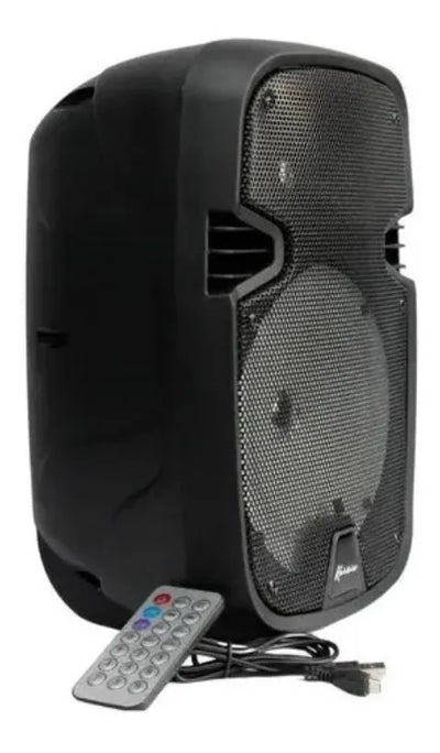 Parlante Korbix Kx 802 portátil con bluetooth negra